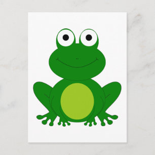 Carte Postale Charmante grenouille caricaturale