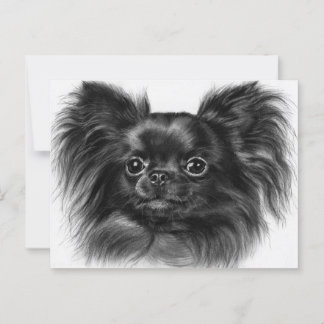 Carte Postale Charme brillant - Peint à la main Chihuahua Art