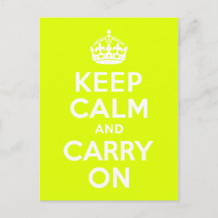 Carte Postale Chartreuse Keep Calm and Carry On