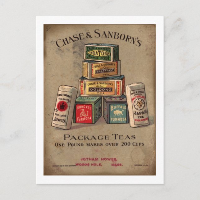 Carte Postale Chase & Sanborn's Tea (Devant)