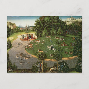 Carte Postale Chasse à mâle d'électeur Friedrich III les "sages