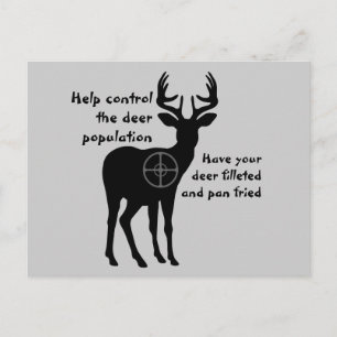 Carte postale Chasse aux cerfs