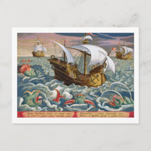 Carte Postale Chasse Sea Creatures, plaque 84 de 'Venationes F