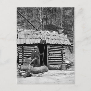 Carte Postale Chasseur de cerfs, 1901