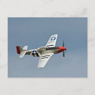 Carte Postale Chasseur P-51D Mustang avec marquages du jour J vo