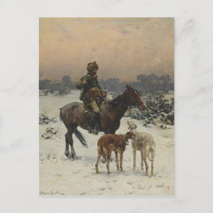 Carte Postale Chasseur polonais à cheval