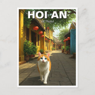 Carte Postale Chat à Hoi An Vietnam Travel
