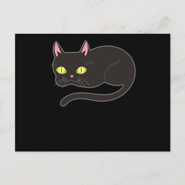Carte Postale Chat Amusant Design Chats Cute Paw Animaux (Devant)