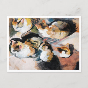 Carte Postale Chat, August Macke