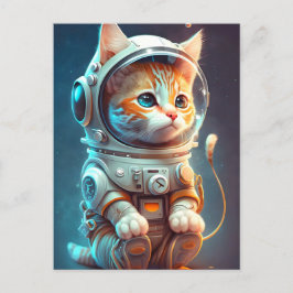 Carte Postale Chat Cosmic Kitty