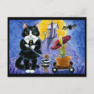 Carte postale Chat Cute Halloween Art Costume de l