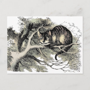 Carte Postale Chat de Cheshire Alice au Pays des Merveilles Clas