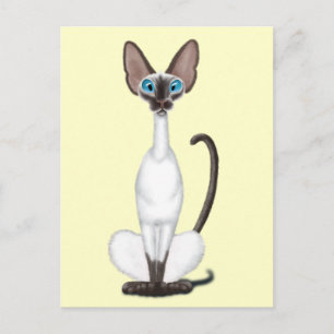 Carte Postale Chat de Siamese