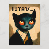 Chat déteste les humains | Art Humoristique Pour A