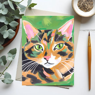 Carte Postale Chat Écaillé