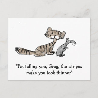 Carte Postale Chat et Souris