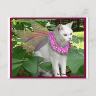Carte postale Chat Fée Chéri