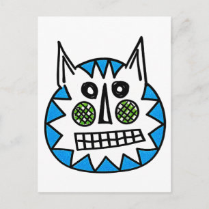 Carte Postale Chat flou
