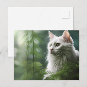 Carte postale Chat Foret 7