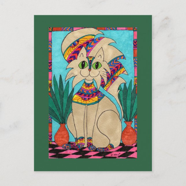 Carte Postale Chat Goddess (Devant)