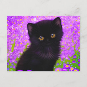 Carte Postale Chat Gustav Klimt