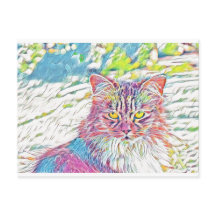 Chat joli uni - anniversaire ou toute autre occasi