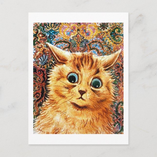 Carte Postale Chat, Louis Wain (Devant)