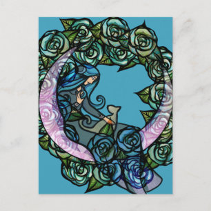 Carte Postale Chat Lune Diesse Lune Chats Enfants Chats Lune