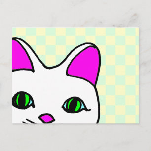 Carte Postale Chat Maneki Neko Rave Mignon