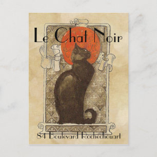 Carte Postale Chat noir