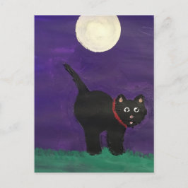 Carte Postale chat noir