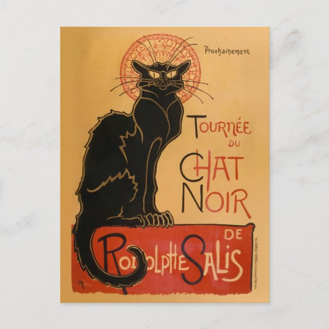 Carte Postale Chat noir (Devant)