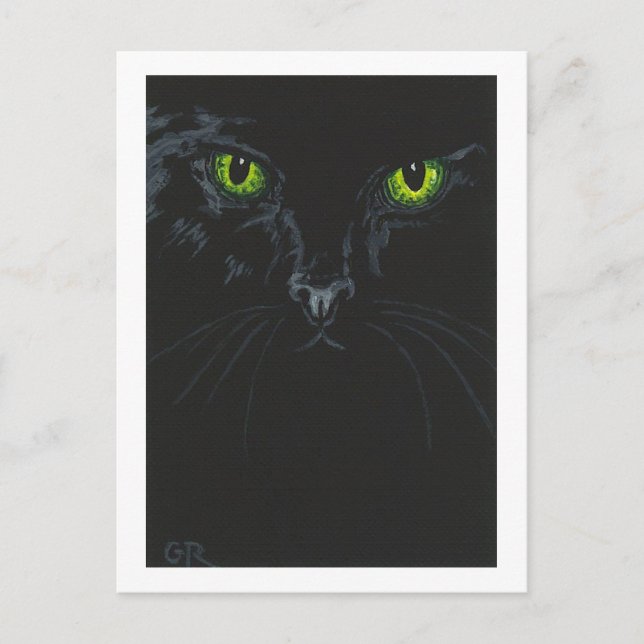 Carte postale Chat noir (Devant)