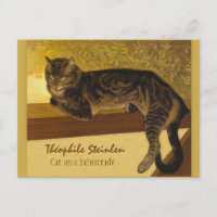 Chat sur balustrade CC0102 Théophile Steinlen