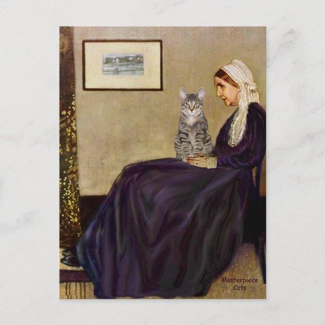 Carte Postale CHAT (Tigré 1) - La Mère de Whistler (Devant)