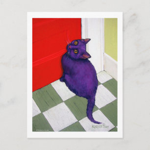 Carte Postale Chat veut sortir ici