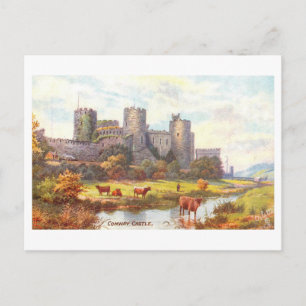 Carte Postale Château Conwy vintage 