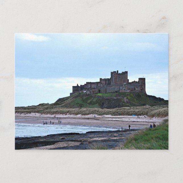 Carte Postale Château de Bamburgh (Devant)