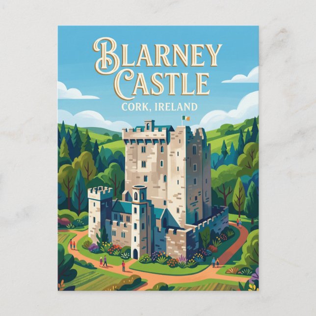 Carte Postale Château de Blarney Irlande (Devant)