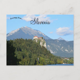 Carte Postale Château de Bled dans la région du lac de Bled en S