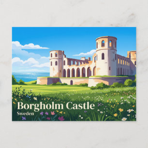 Carte Postale Château de Borgholm Suède
