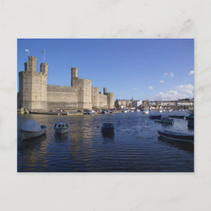 Carte Postale Château de Caernarfon, Gwynedd, Pays de Galles 2