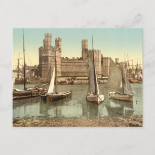 Carte Postale Château de Caernarfon II, Galles