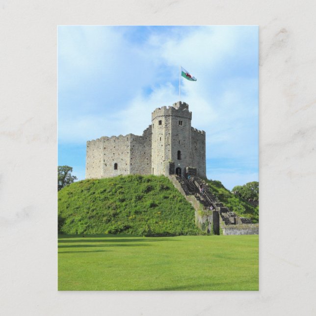 Carte Postale Château de Cardiff - Gardien II (Devant)