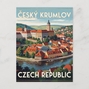 Carte Postale Château de Cesky Krumlov République tchèque Voyage