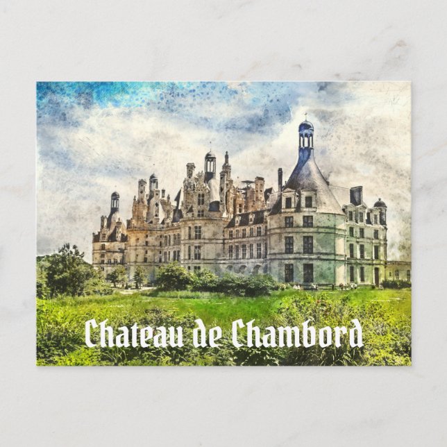 Carte Postale Château de Chambord, France. (Devant)