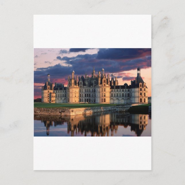 Carte Postale Château de chambord, Vallée de la Loire, France (Devant)