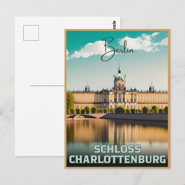 Carte Postale Château de Charlottenbourg - Palais de Charlottenb (Devant / Derrière)