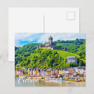 Carte Postale Château de Cochem, Allemagne