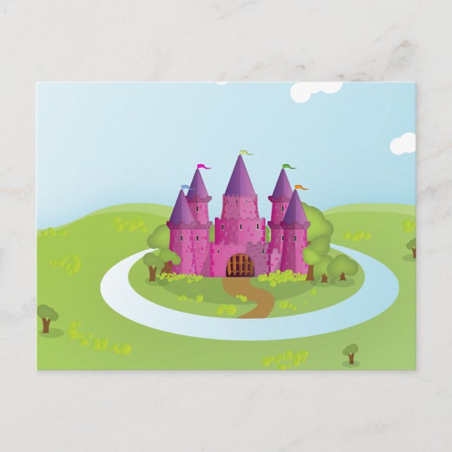 Carte Postale Château de conte de fées (Devant)